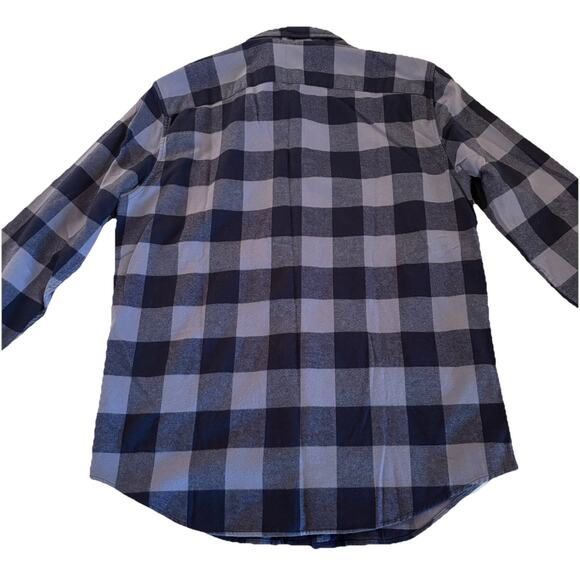 NWT Abercrombie & Fitch Soft AF Flannel Men's Blue Plaid Button Down Size Medium - Picture 6 of 11